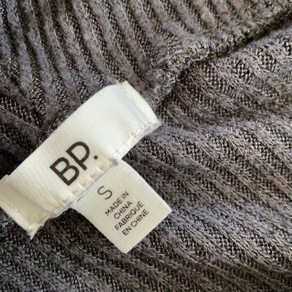 Bp Soft Grey Long Sleeve Ribbed Cowl Neck Swing Dress small - Picture 4 of 5